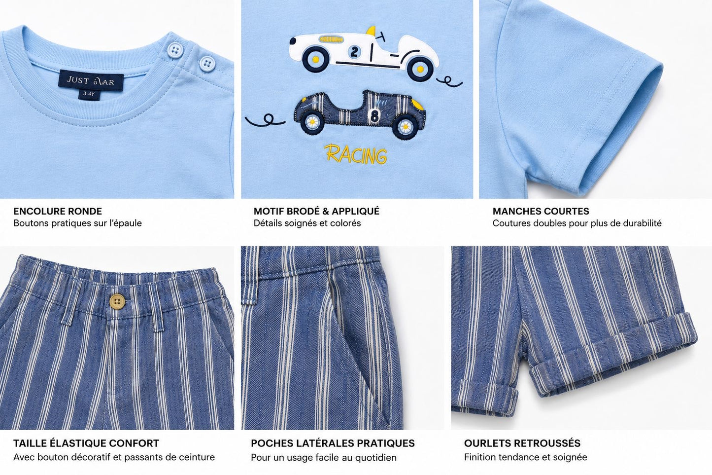 Ensemble 2 piece racing Mini 1-3