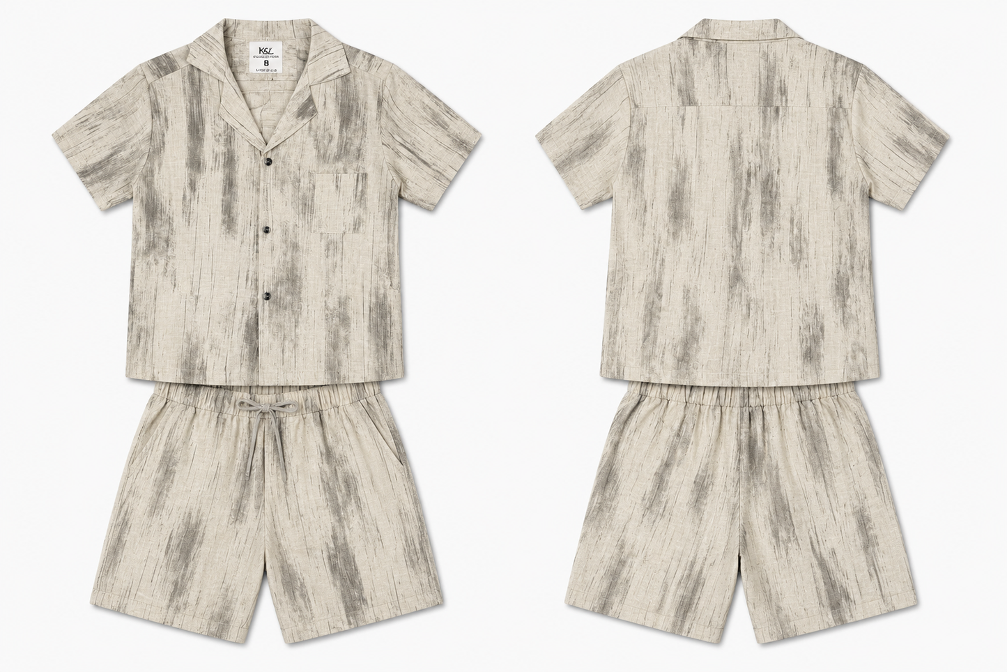 Ensemble chemise en lin 2 pièce