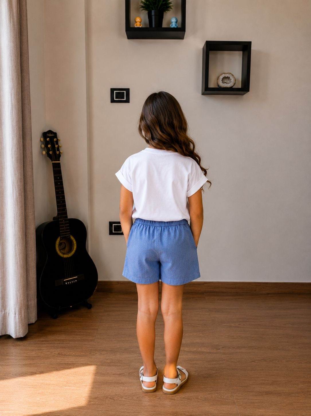 Ensemble short brodé