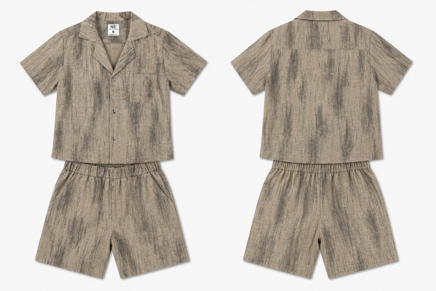 Ensemble chemise en lin 2 pièce