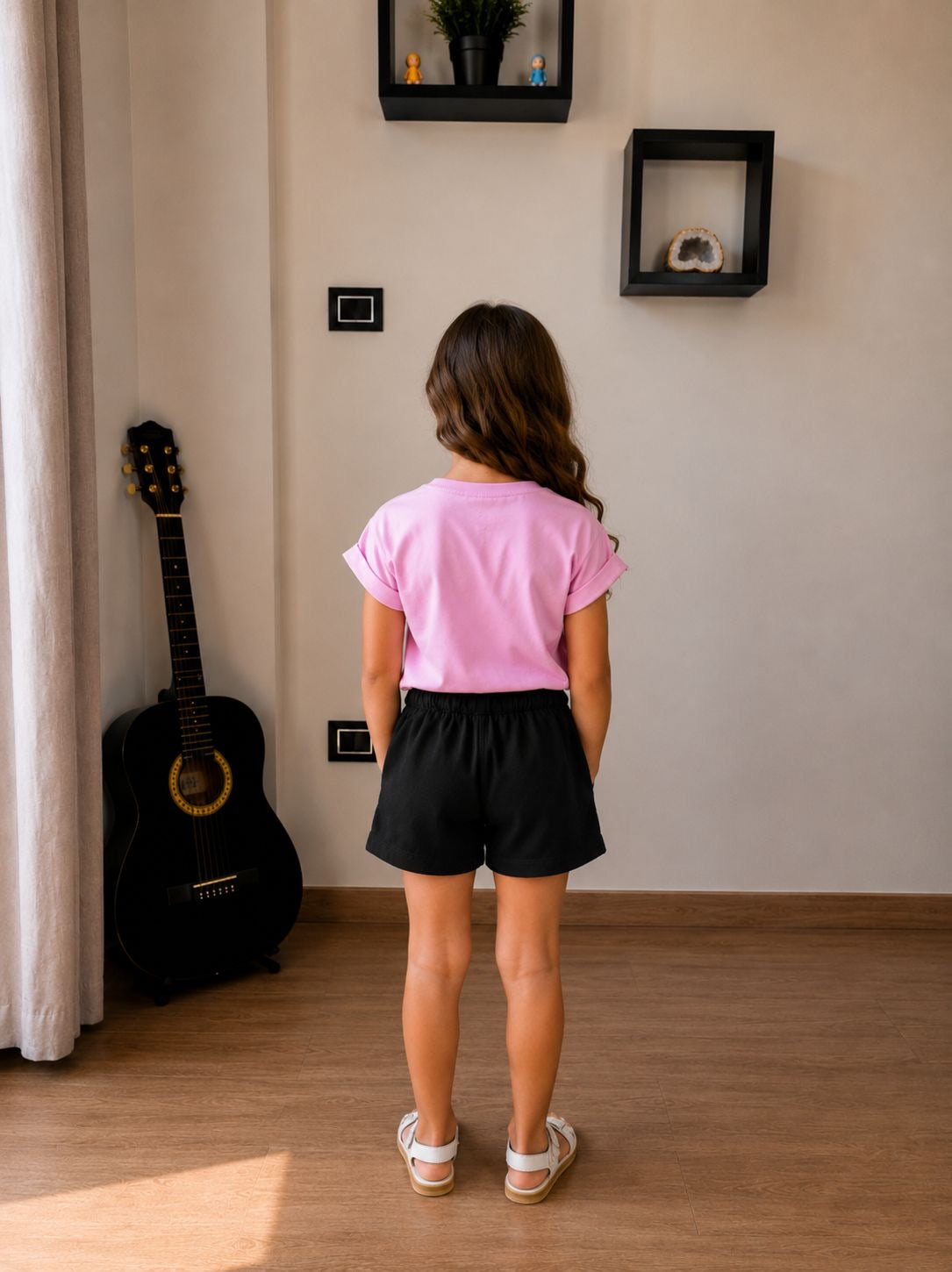 Ensemble short brodé