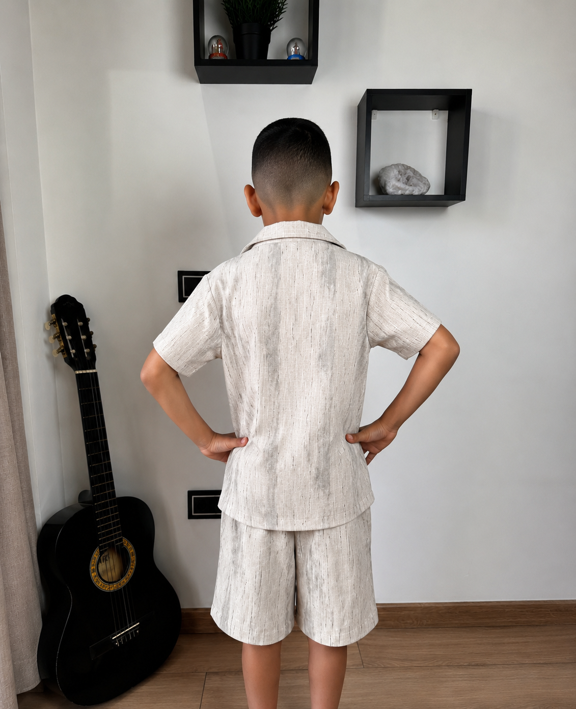 Ensemble chemise en lin 2 pièce