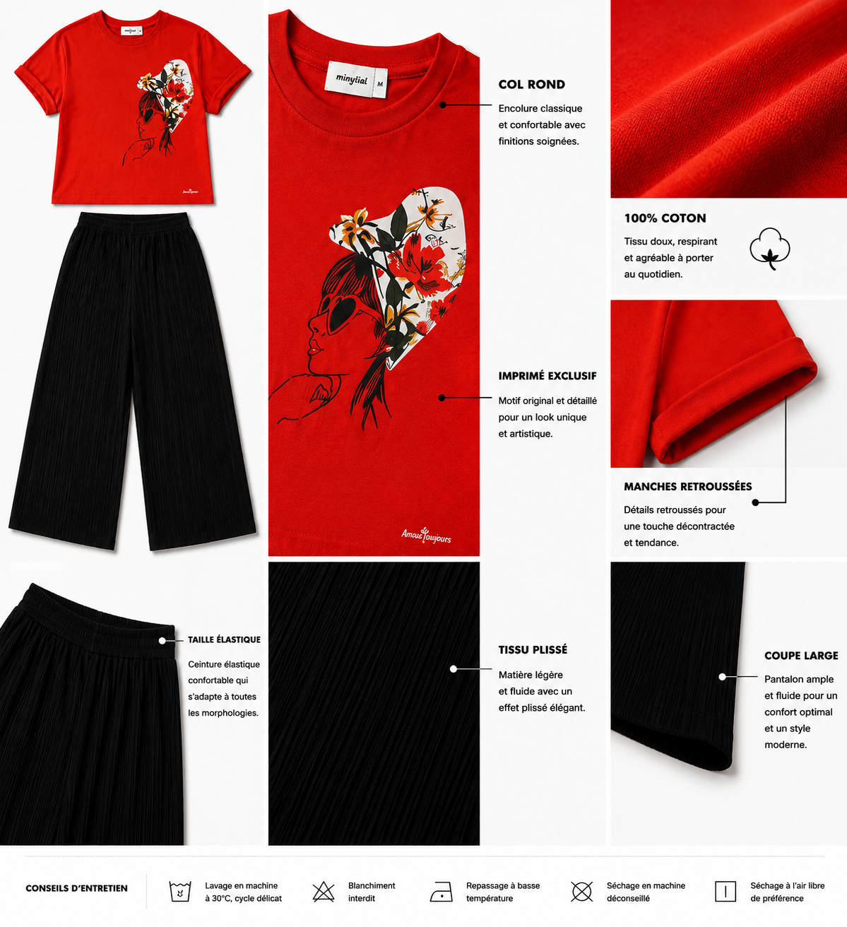 Ensemble 2 piece FLOWER GIRL Pack Trio