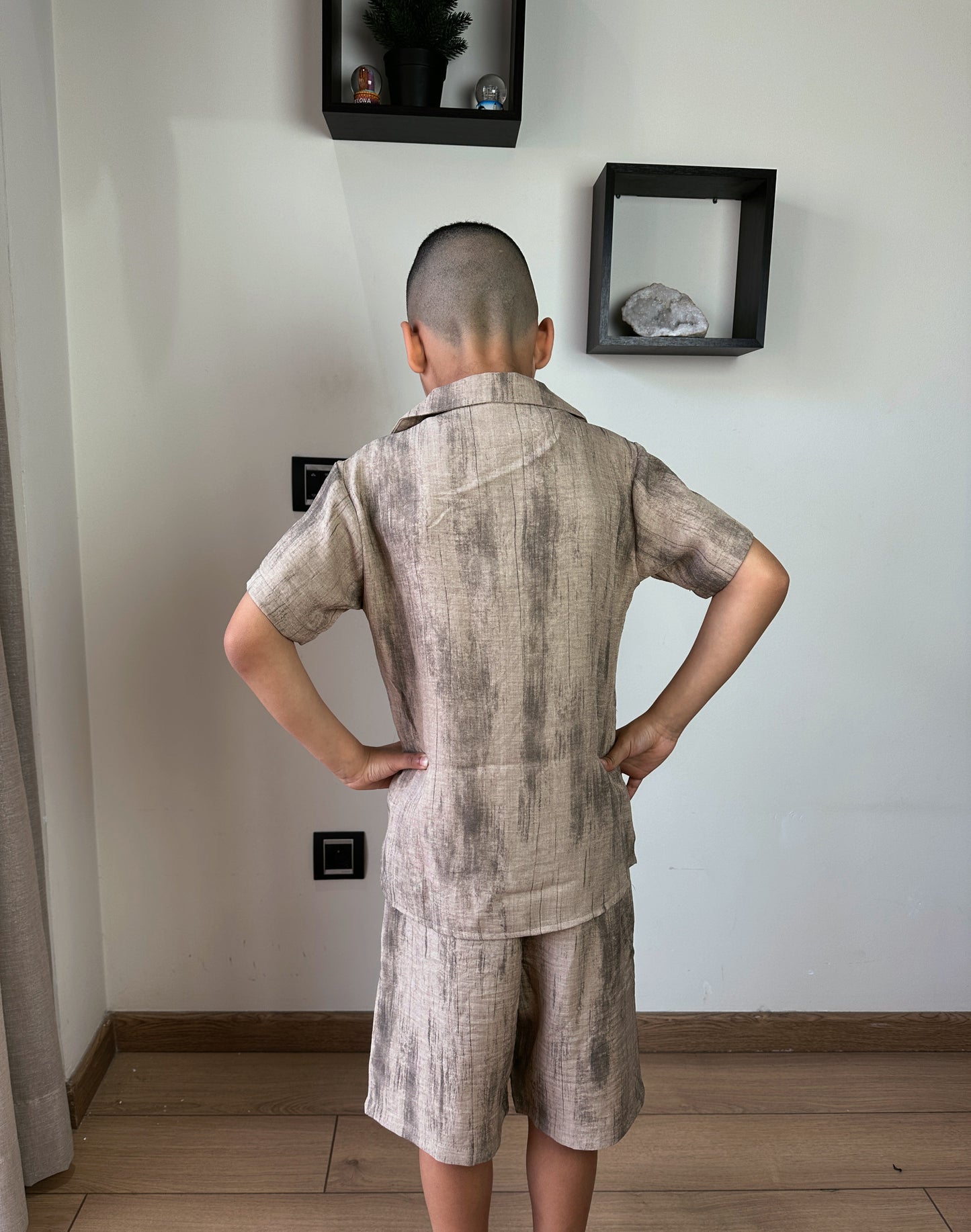 Ensemble chemise en lin 2 pièce