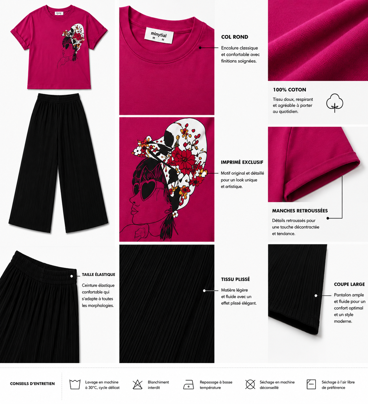 Ensemble 2 piece FLOWER GIRL Pack Trio