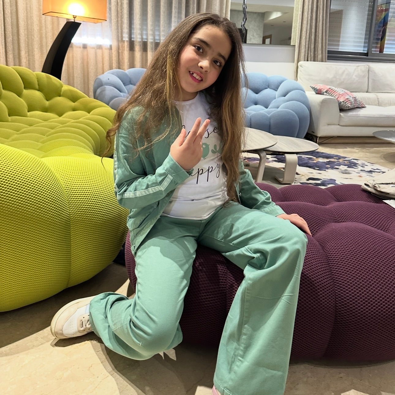 Ensemble 3 piéce vert