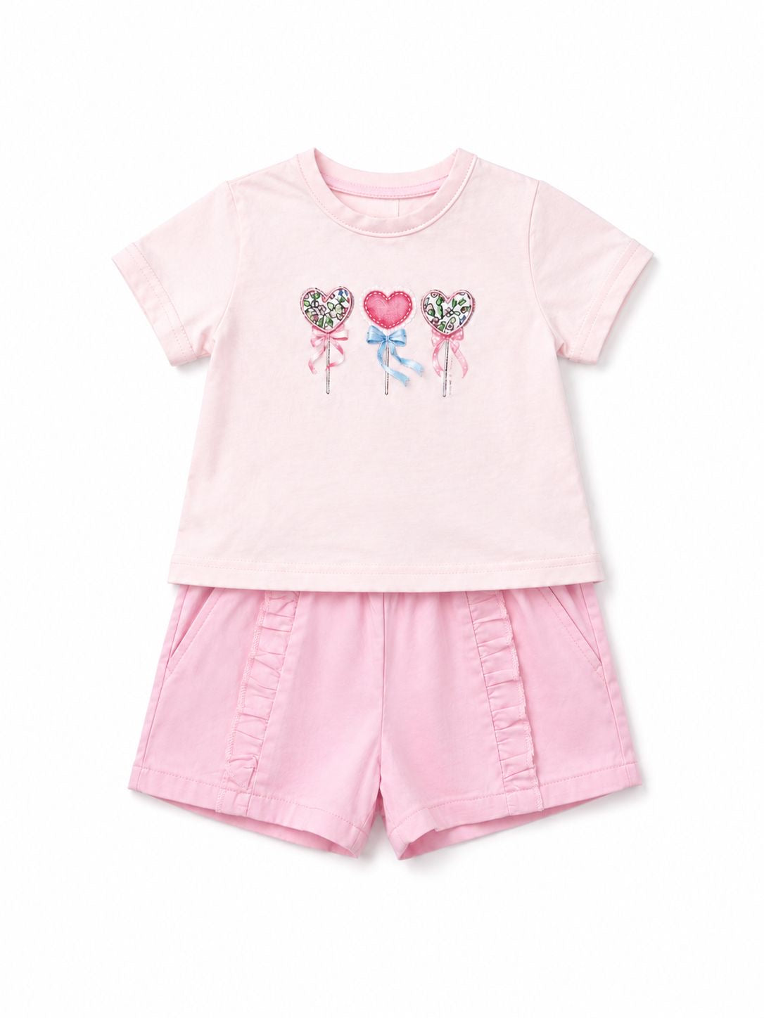 Ensemble 2 piece LOLLIPOP HEARTS