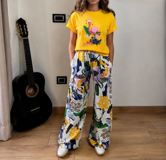 Ensemble 2 piece FLAMINGO TROPICAL