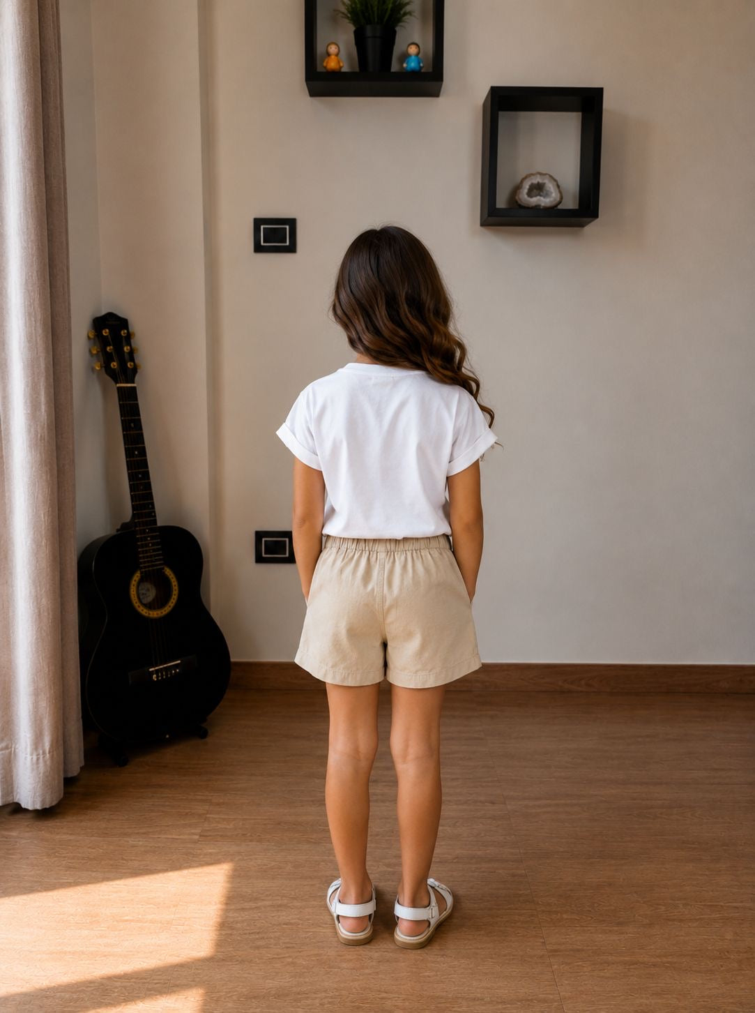 Ensemble short brodé